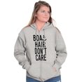 thumbnail image 1 of Boat Hair Don't Care Ocean Vibes Cute Zip Hoodie Sweatshirt Women Brisco Brands M, 1 of 6