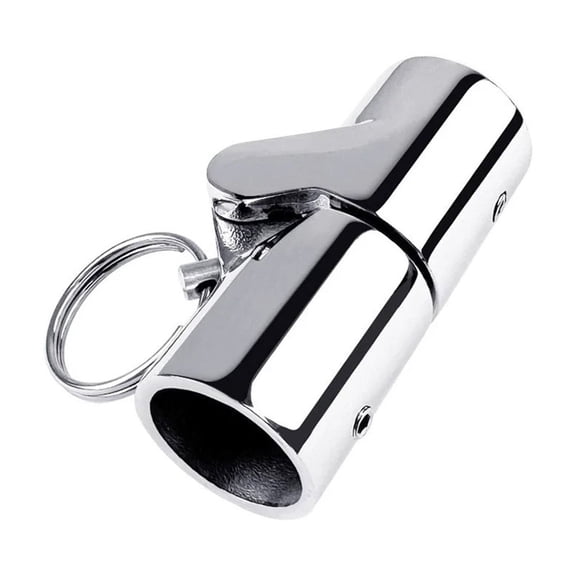Boat Hardware 316 Stainless Steel Folding Swivel Coupling Tube Pipe Connector Marine Pipe Tops Flag Pole Connector Yatch ,Compact Safe Design