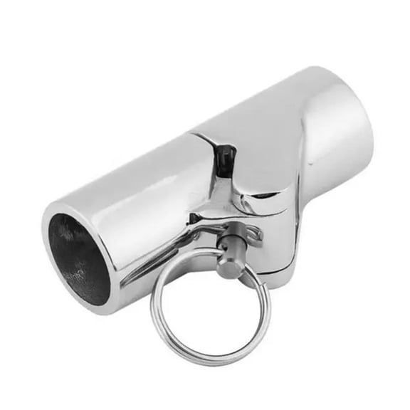 Boat Hardware Accessories Pole Railing Mast Canopy Stainless Steel Tube Pipe Folding Swivel Coupling Connector 25mm ,Easy to Install