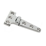 Boat Hinge,Marine Grade T Hinges Polished Surface Parts,Heavy Duty Decks T Shaped Hinges M5 Screws,Stainless Steel Boat Door Flush Triangle Hardware,Cabinets 316 Stainless Steel 100x54x4.8mm