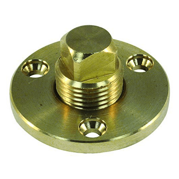 Boat Hull Drain Plug Garboard Bronze Brass 1/2"