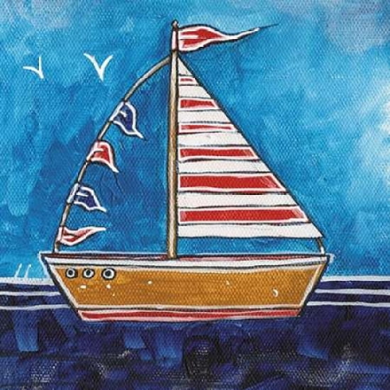 Boat I Canvas Art - Stuart Roy (24 x 24)