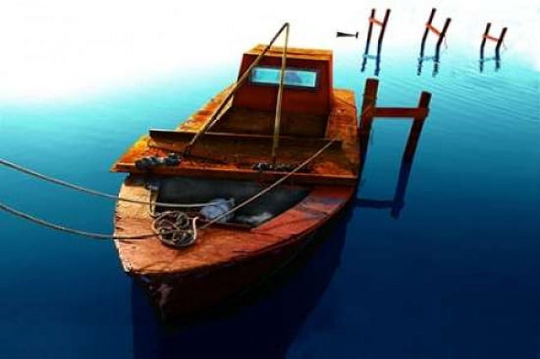 Boat III Canvas Art - Ynon Mabat (12 x 18)