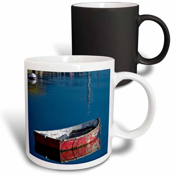 3drose, Boat in Harbor, Cape Ann, Rockport, Massachusetts - Us22 Aje0068 - Adam Jones, 11oz Magic Transforming Mug
