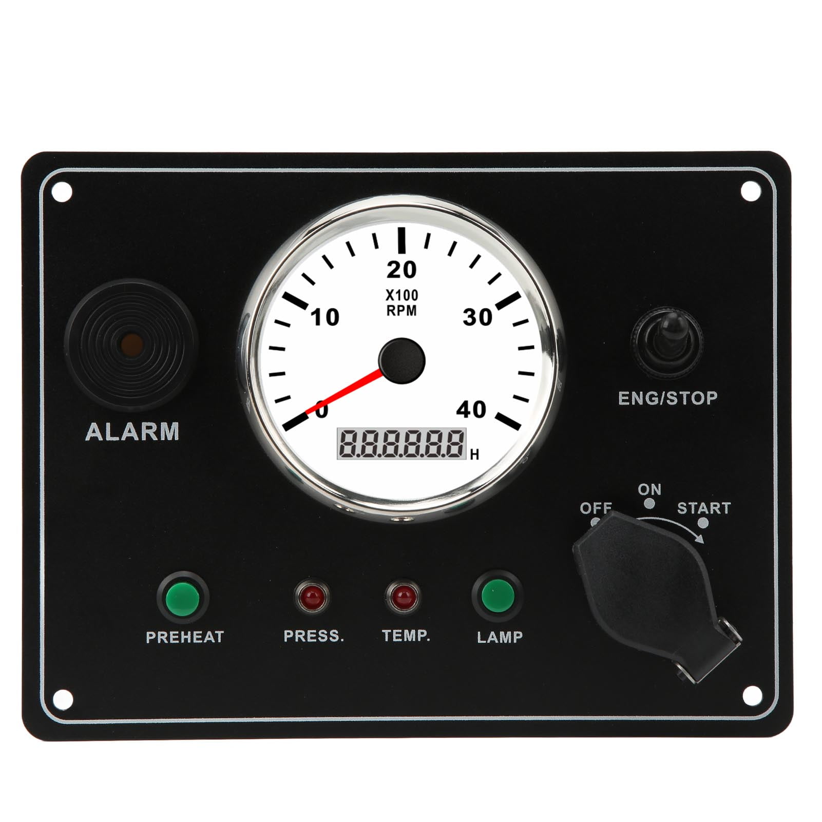 Boat Instrument Panel, Multifunction 4000RPM Engines Stop Start ON OFF
