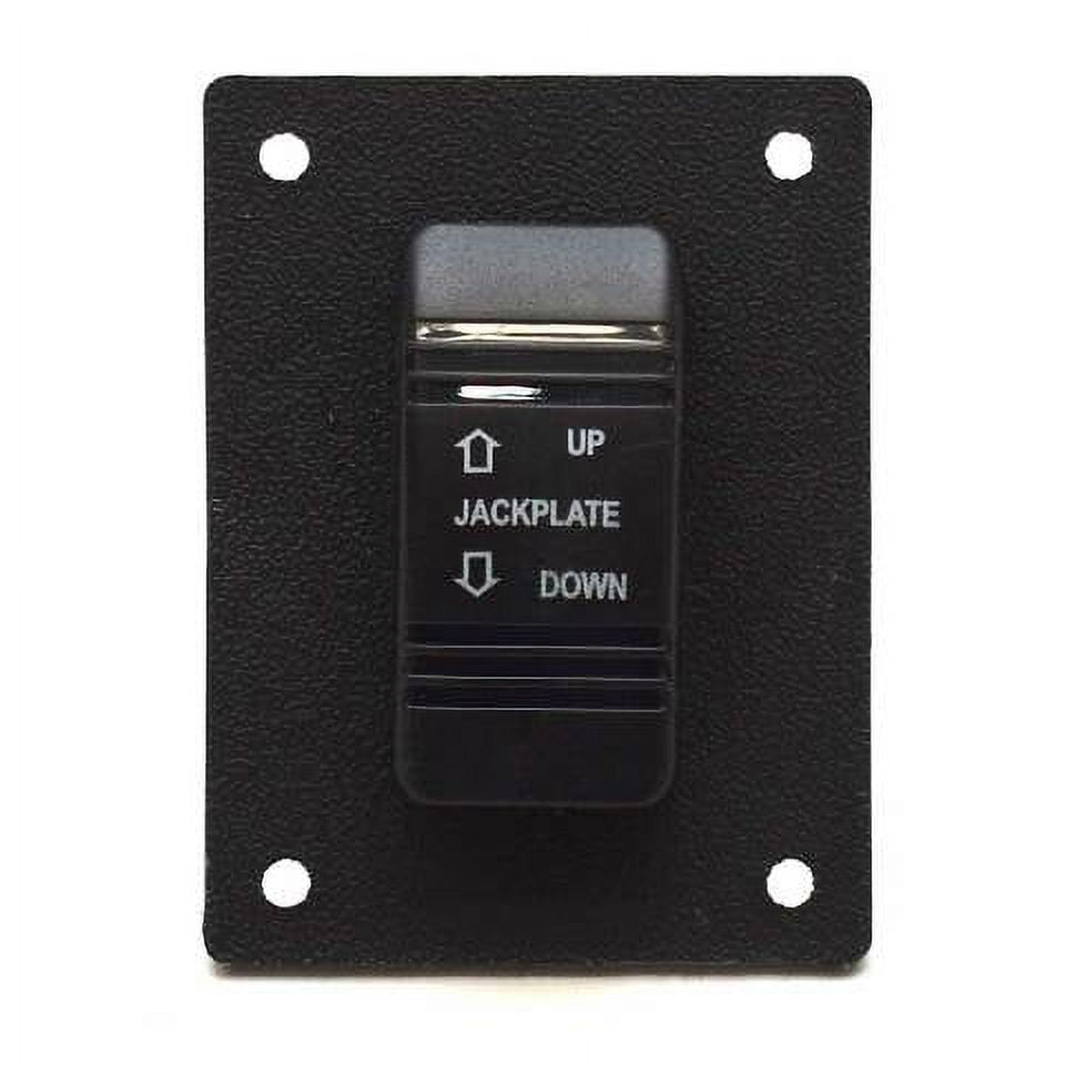 Boat Jackplate Switch Panel X6827 3 x 2 1/4 Inch Black ON/OFF/ON