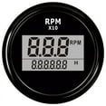 Boat LED Digital Tachometer Engine Hour Meter Marine Outboard RV RPM
