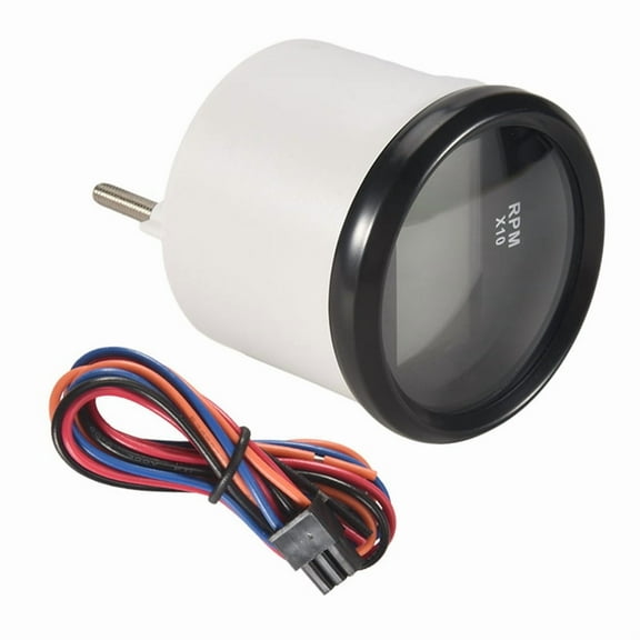 Boat LED Digital Tachometer Engine Hour Meter Marine Outboard RV RPM Meter Gauge