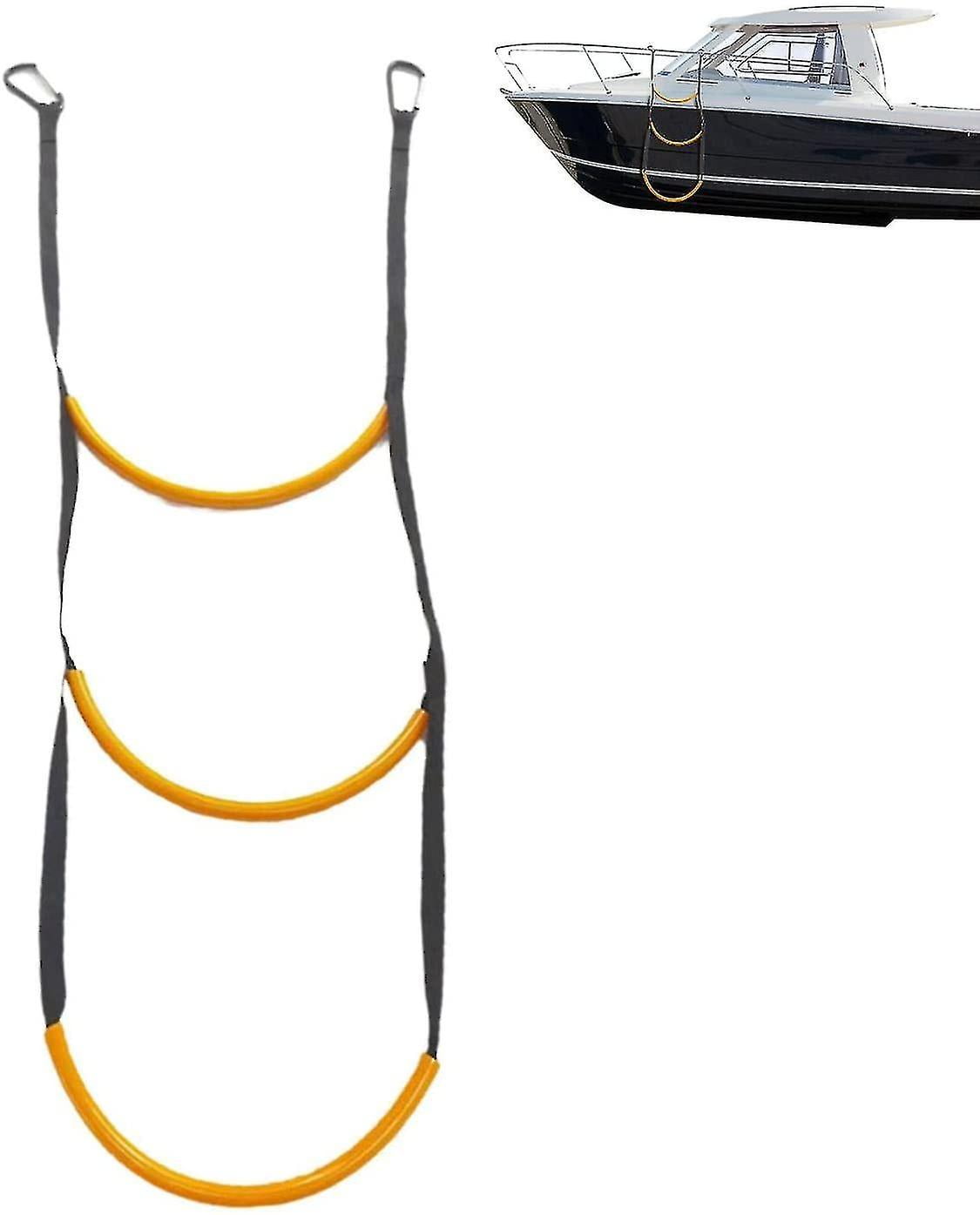 Boat Ladder 3 Step Inflatable Rope Boat Ladder, Safe And Reliable