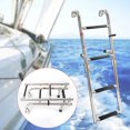 thumbnail image 1 of Boat Ladder 4 Steps Extension Folding Pontoon Ladder Stainless Steel 136kg/300lbs, 1 of 13