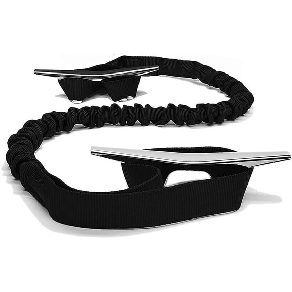 Boat Lines & Dock Ties Boat Dock Tie Bungee, Made in USA, 2-9 inch Loop Pack of 2- Made in USA (Black, 36 inch)