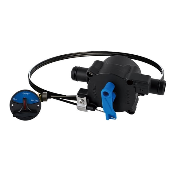 Boat Livewell Drain and Circulation Control Kit with Corded Panel for Marine Conversion and Water Management Use