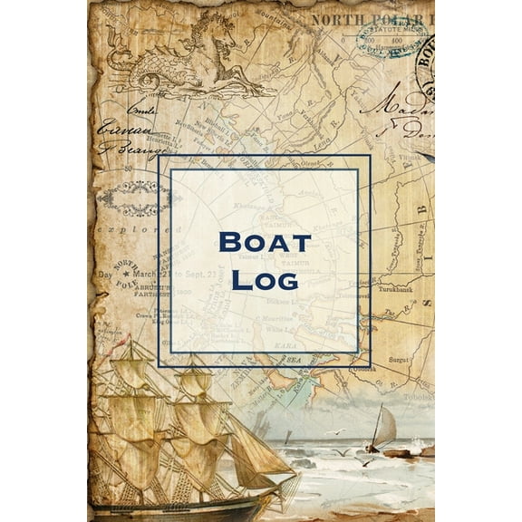 Boat Log: Record Trip Information, Captains Expenses & Maintenance Diary, Vessel Info Journal, Notebook, Boating &am, (Paperback)
