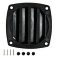 thumbnail image 1 of Boat Louvered Vent Replace, Square Outlet Vent Ventilation Ducting Cover, for RV Yacht Marine Black, 1 of 7