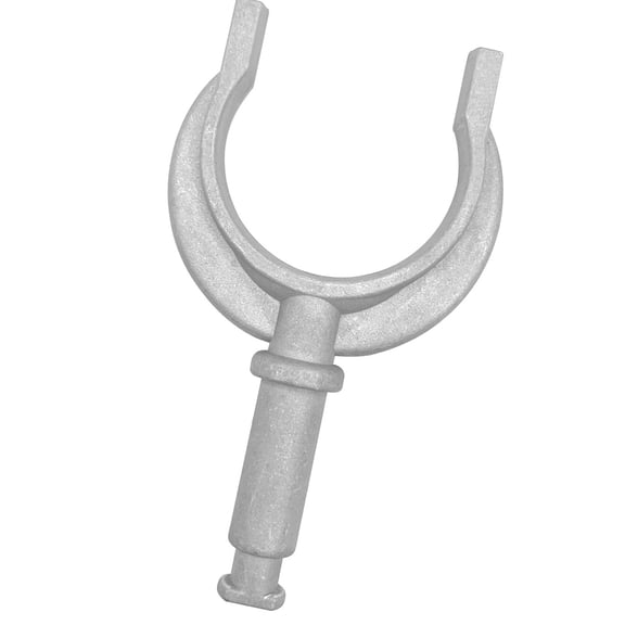 Boat Maintenance Oar Holder, Aluminum Alloy U-Shaped Support Cradle With Mounting Post for Marine Replacement Hardware