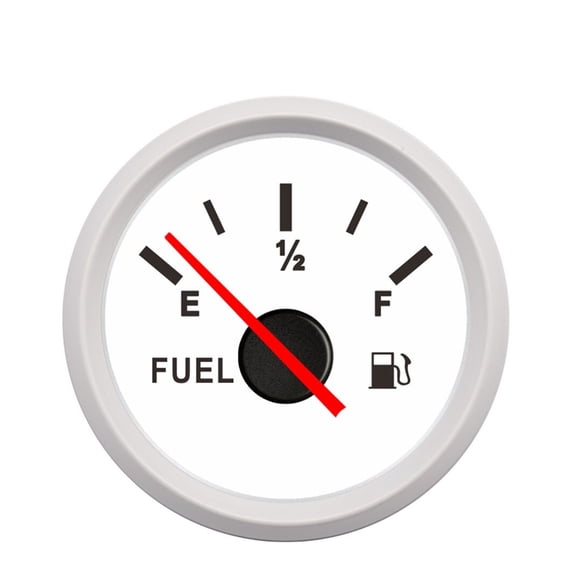 Boat Marine Fuel Level Gauge 52mm Pointer Fuel Level Gauge LED Light Display Fuel Gauge For Universal Boat Car Truck RV Camper ,Rugged Construction