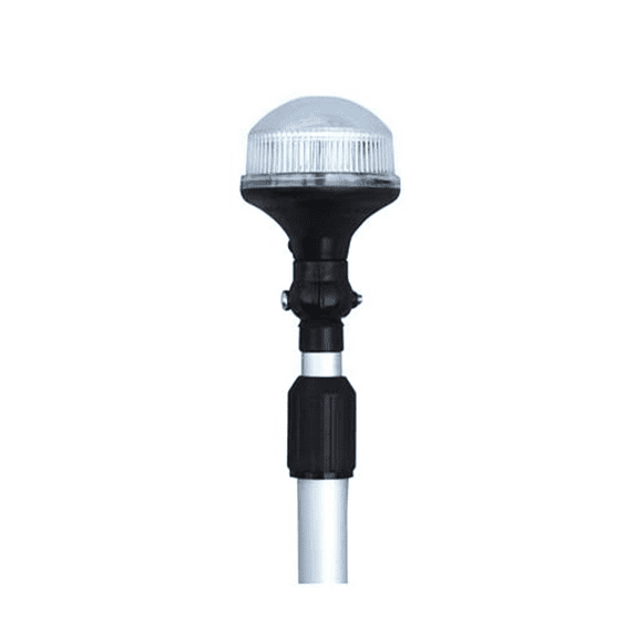 Boat Marine LED Telescoping All Around 360 Stern Light with Base 24"-48" 12-24v Low Power Use!