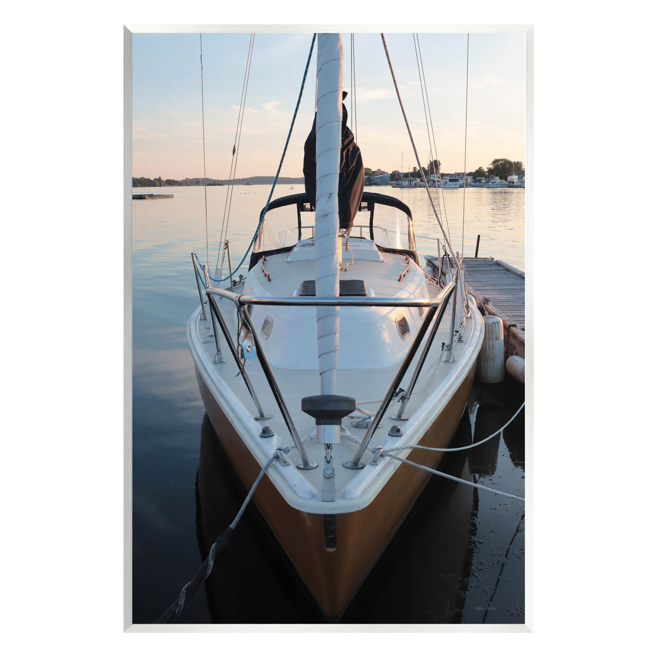 Boat Mast Ocean Marina Transportation Photograph Unframed Art Print Wall Art