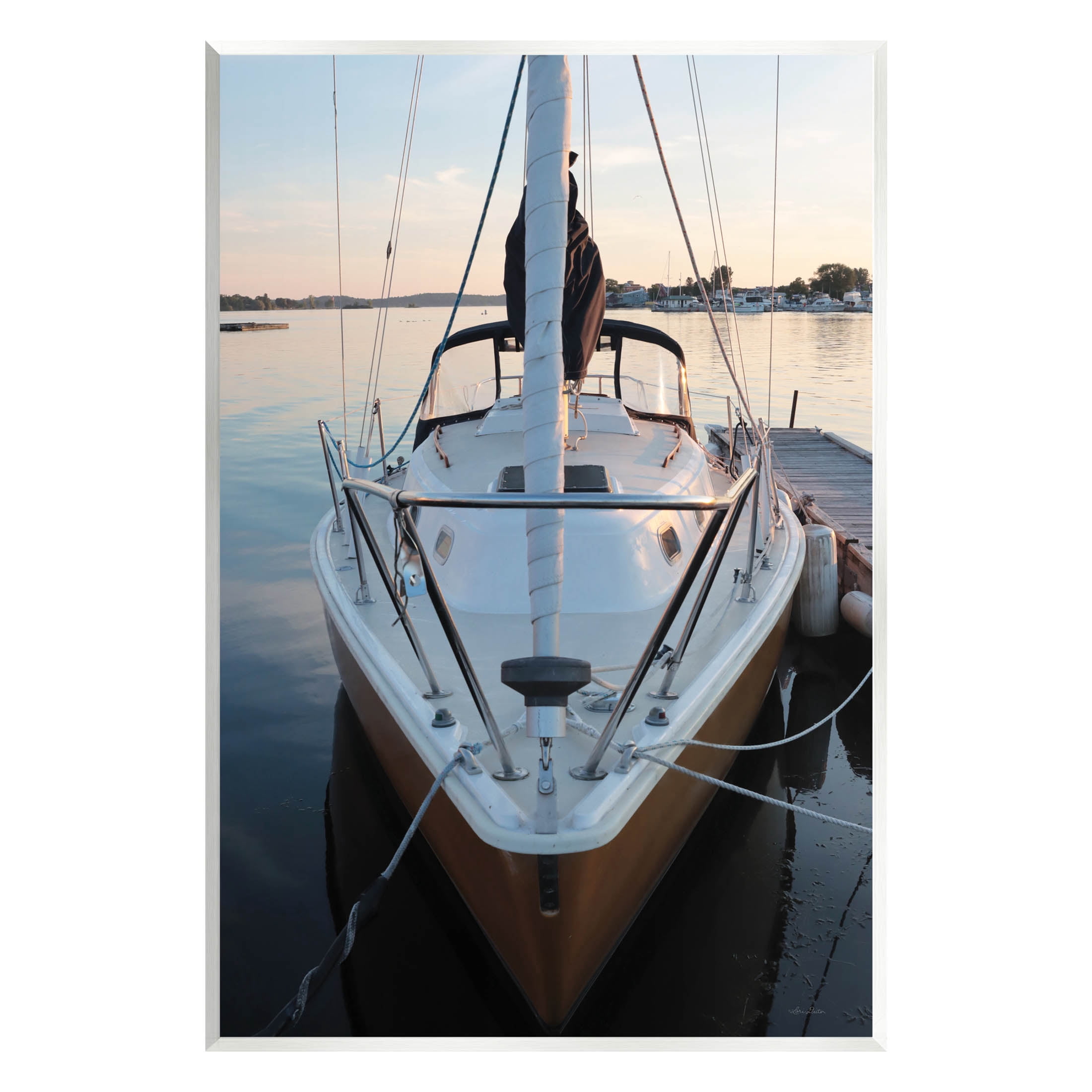 Boat Mast Ocean Marina Transportation Photograph Unframed Art Print Wall Art