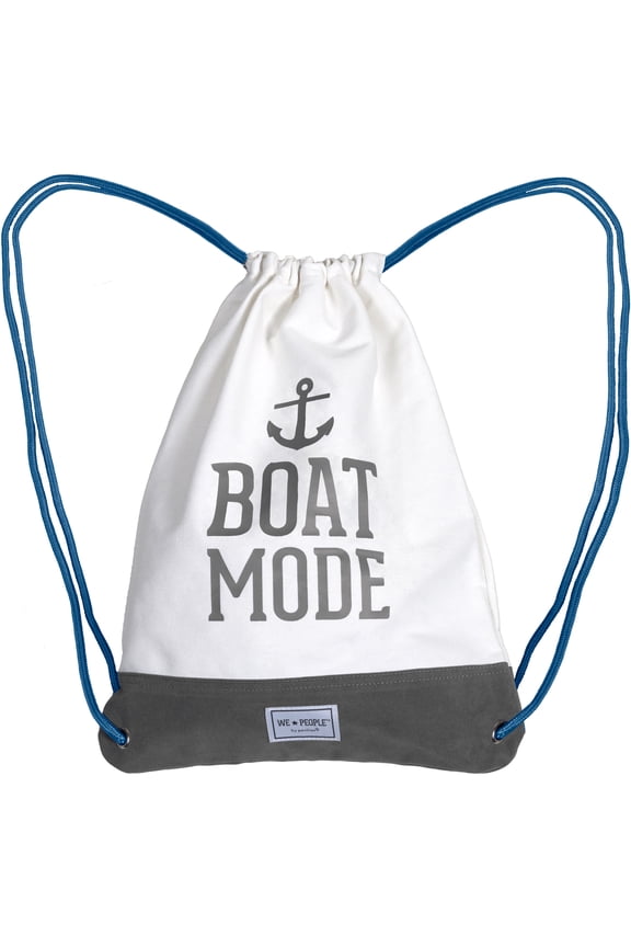 Boat Mode - 13" x 17" Canvas Drawstring Bag