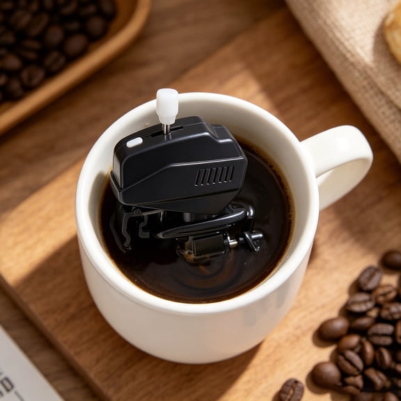 Boat Motor Coffee Stirrer, Motorboat Coffee Mixer Automatic Cup Stirrer Boat Engine Coffees Stirrers Small Electric Drink Mixing Gadget Boats Propeller Coffees Stirrers for Cup Beverage Works