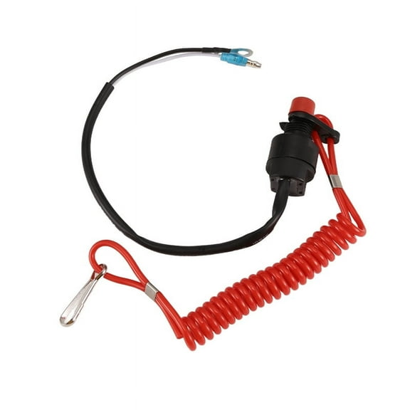 Boat Motor Emergency Stop Switch for / Outboard Cut Off Switches with Safety Lanyard