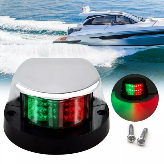 Boat Navigation Lights Red-Green LED Marine Navigation Light Boat Bow Lights