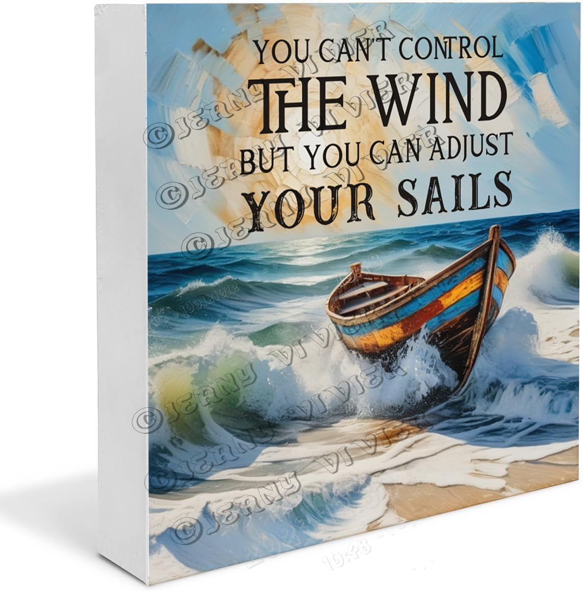 Boat Ocean Sunrise Beach Wave You Can't Control The Wind But You Can ...