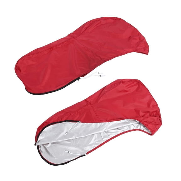 Boat Outboard 420D Full Engine Cover Protection Waterproof Sunshade for 6-225HP Motor Red