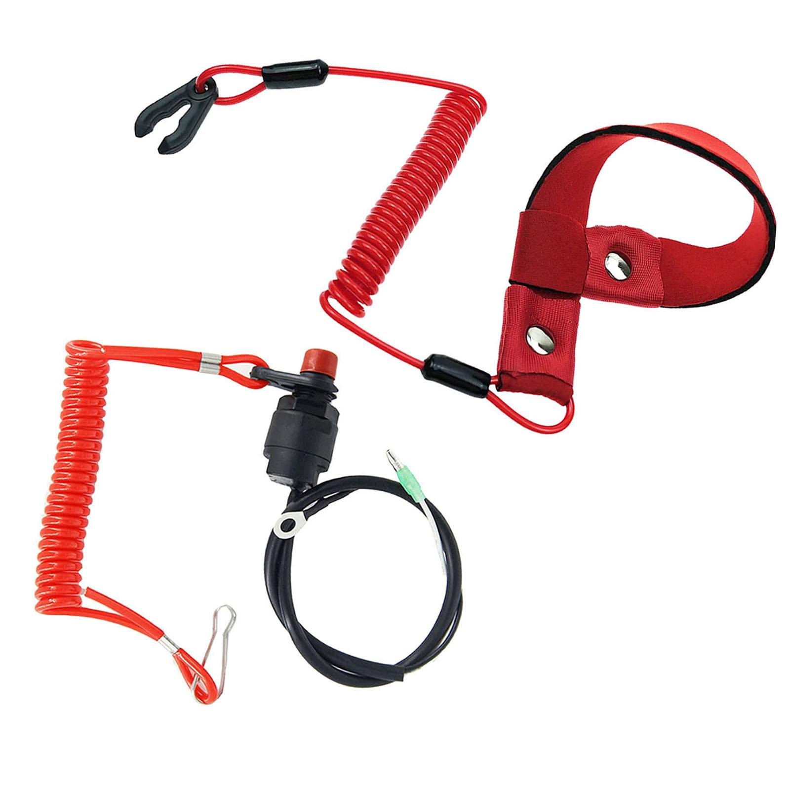 Boat Outboard Engine Motor Kill Stop Switch Tether Lanyard Tether Cord /  Accessories/ for ATV Boat Bike/ Outboard Motors - Walmart.com