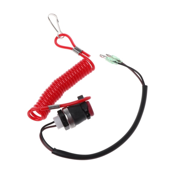 Boat Outboard Engine Motor Lanyard Kill Stop Switch Safety Tether Cord