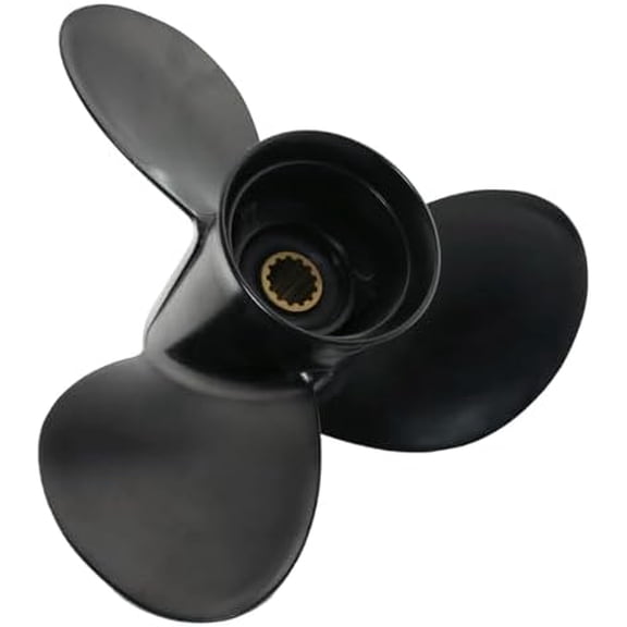 Boat Outboard Propeller 11 3/8x14(11.4x14) for Suzuki DT 35C 40 50 50M 55 60 65 DF40 40A 50 50A 60A HP Engines, 13 Tooth Spline 11 3/8 x 14 Pitch Aluminum Boat Motor Prop, OEM No.58100-95353-019, RH