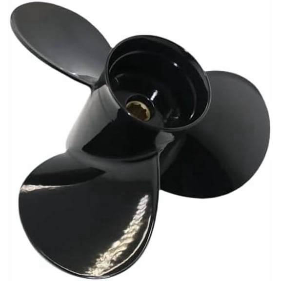 Boat Outboard Propeller 8 Spline 9 1/4 x 12 for Mercury Black Max 6 8 9.9 10 15 HP Engines, 9 1/4x12 Pitch Aluminum Boat Motor Prop, 3 Blades, RH(9.25x12)$$Watercraft