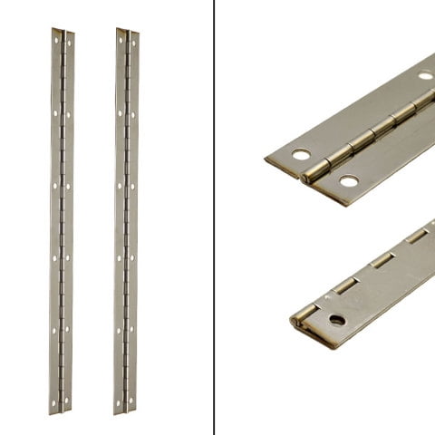 Boat Piano Hatch Hinges | 16 x 1 1/2 Inch 20 Gauge Stainless Steel (Pair)