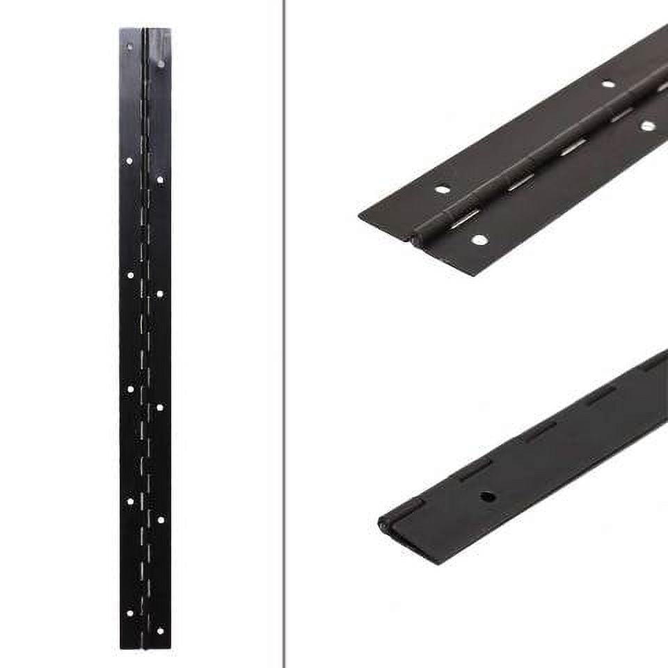 Boat Piano Hinge 17 1/2 x 1 1/2 Inch Black Aluminum