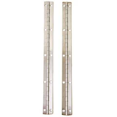 Boat Piano Hinges | 13 x 1 Inch 18 Gauge Stainless Steel (Pair)