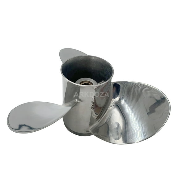 Boat Propeller 10 1/4x14 for Suzuki Outboard DF25-30 4 STROKE Stainless Steel 10 Tooth OEM NO:99105-00600-14P 10.25x14