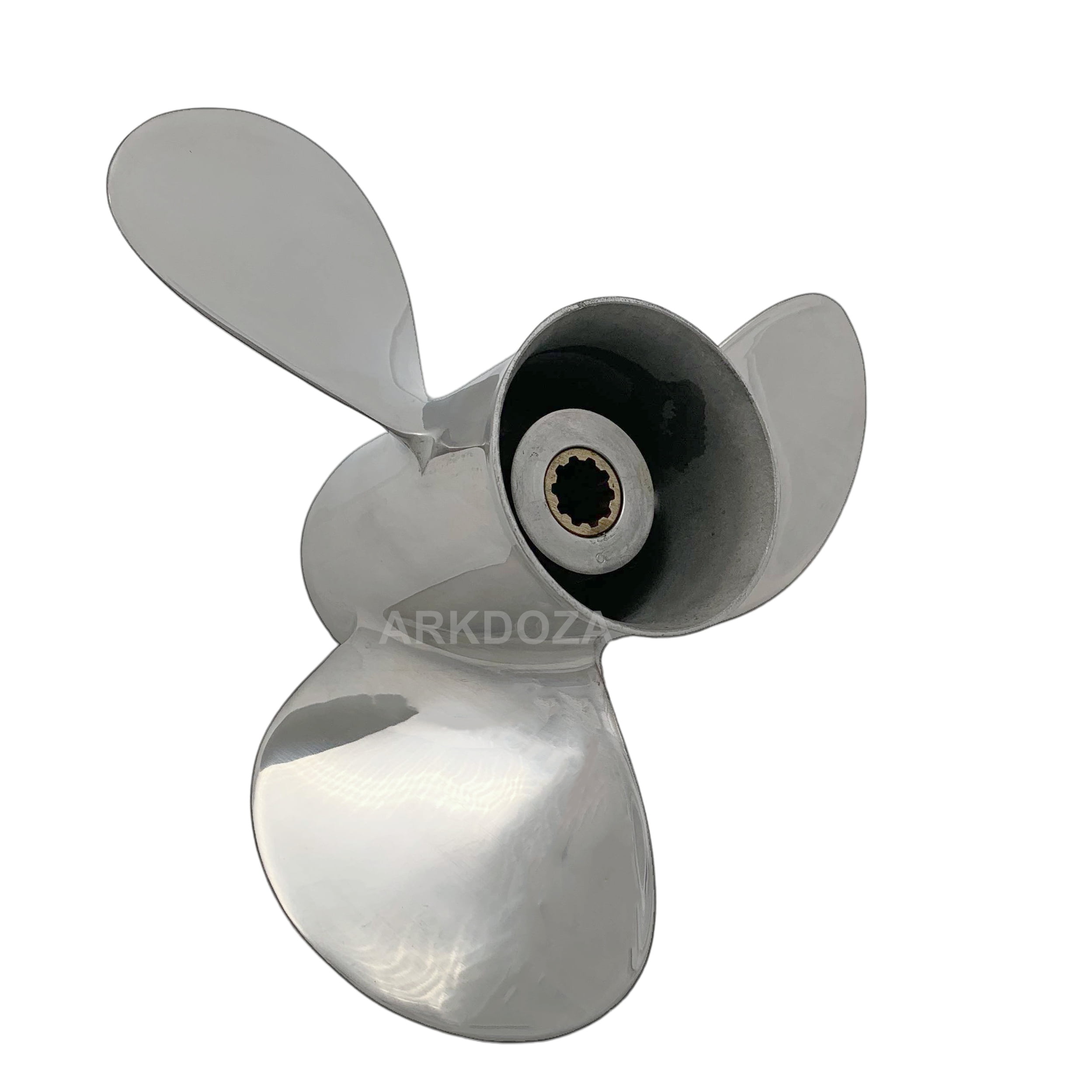 BARDOVEN 25HP 28HP 30HP 9.9X12 Stainless Steel Propeller 10 Tooth SS Prop For Mercury Outboard Engine, Propellers - Canada
