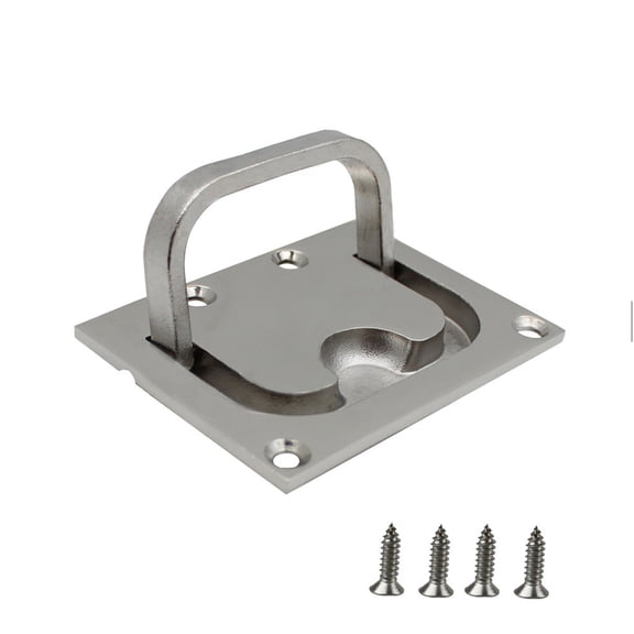 Boat Pull Flush Lift Marine Grade 316 Stainless Steel Flush Lifting Boat Deck Hatches Handle Trap Door Latches