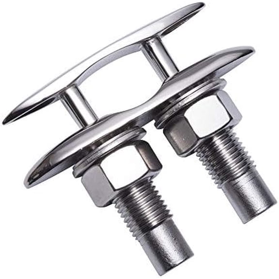 Boat Pull up Deck Cleat 5 Inch,316 Stainless Steel Heavy Duty Marine Dock Cleat,Hidden Flush Mount Marine Cleat$$Watercraft