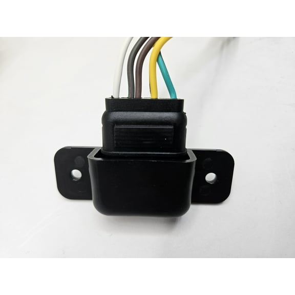 Boat RV Camper Trailer 4 Way Flat Plug Holder / 4 Way Wiring Flat Plug Holder