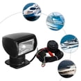 thumbnail image 1 of Boat Remote Control Spotlight, DC12V 100W Black Boat Search Light, Boat Spotlight Boat Search Light Electric Corded, 1 of 21
