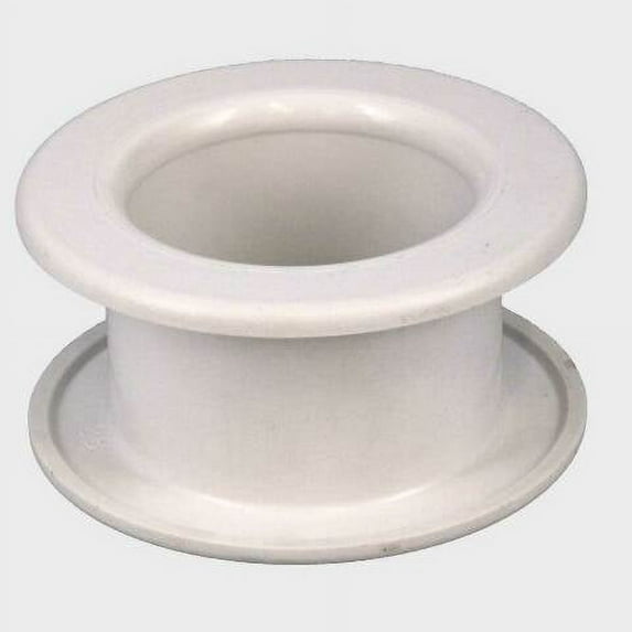 Boat Rigging Flange 8691505 | 2 7/8 x 1 1/2 Inch White Plastic (2 Piece Set)