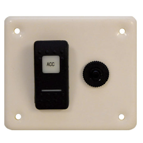 Boat Rocker Switch Panel | White w/ Acc Switch 10 Amp Breaker - Walmart.com