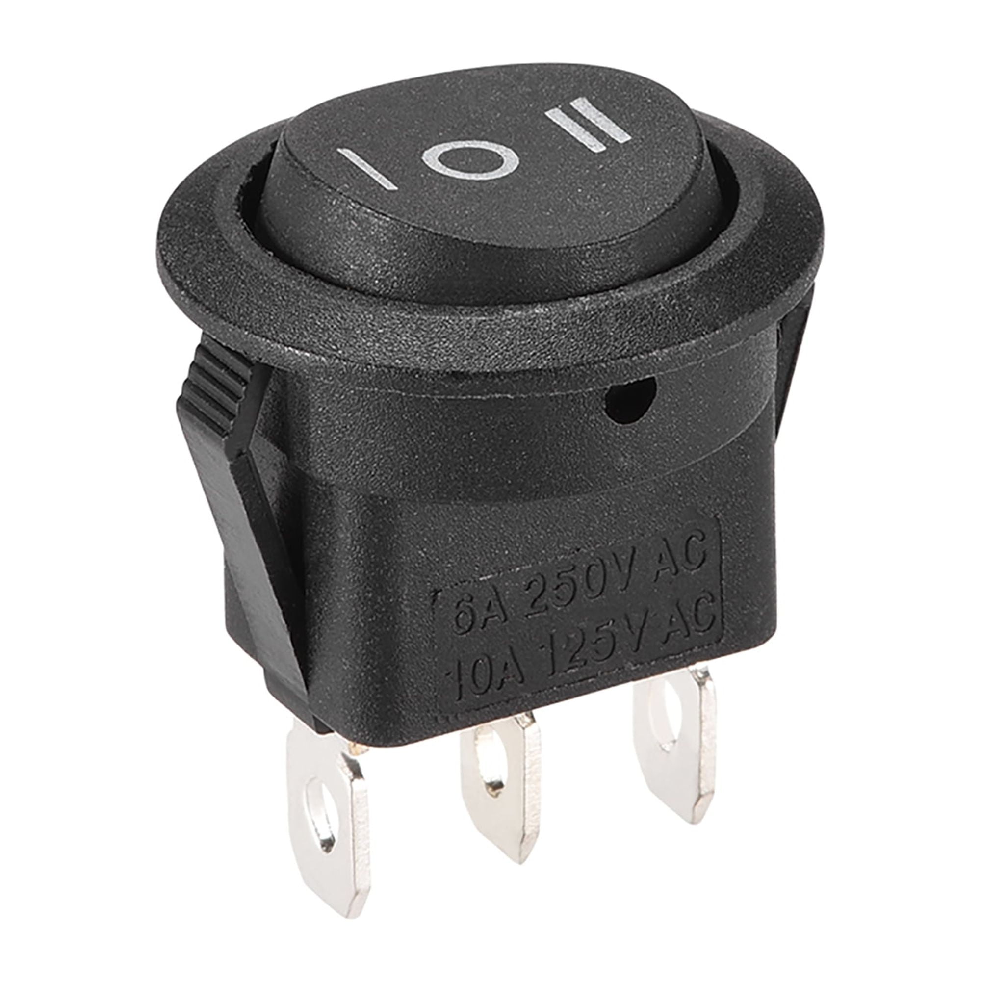 Boat Rocker Switch Round Toggle Switch Black for Boat Car Marine ON/OFF ...