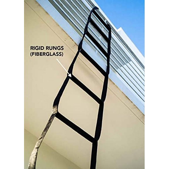 Boat Rope Ladder 3 Steps - Waterproof Strap Ladder for Kids or Adults | Marine Climbing Rope | Inflatable Boat, Pontoon, Kayak, Yacht