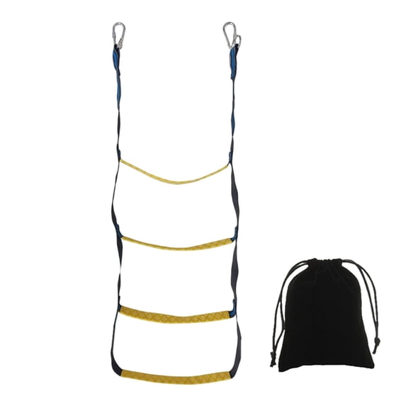 Boat Rope Ladder Boarding Ladder 400lbs Strength Portable Inflatable Boat Ladder Fishing Rope Ladder for Sailboat Jet Skis Inflatable Boat 4 Steps