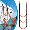 thumbnail image 1 of Boat Rope Ladder, EEEkit 3 Step Marine Boarding Ladder with Hooks, Portable Dock Rope Ladder for Boat, Kayak, Yacht, 1 of 7