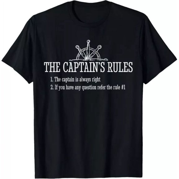 Boat Rules Funny Sayings Sailing Sail Boats T-Shirt Unisex S-5XL Hot Trending Shirt, Vintage Birthday Gift