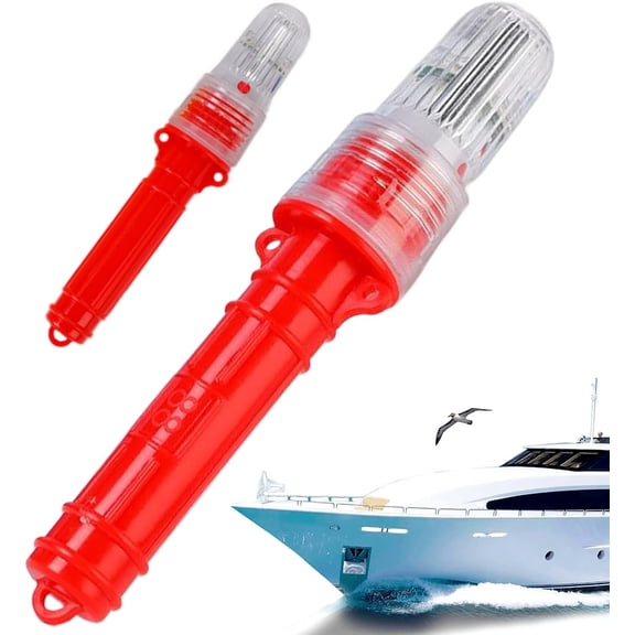 Boat Safety Flares – Reliable Waterproof Emergency Signals for Vessels, Buoys & Survival Kits‌(Red,2PCS)